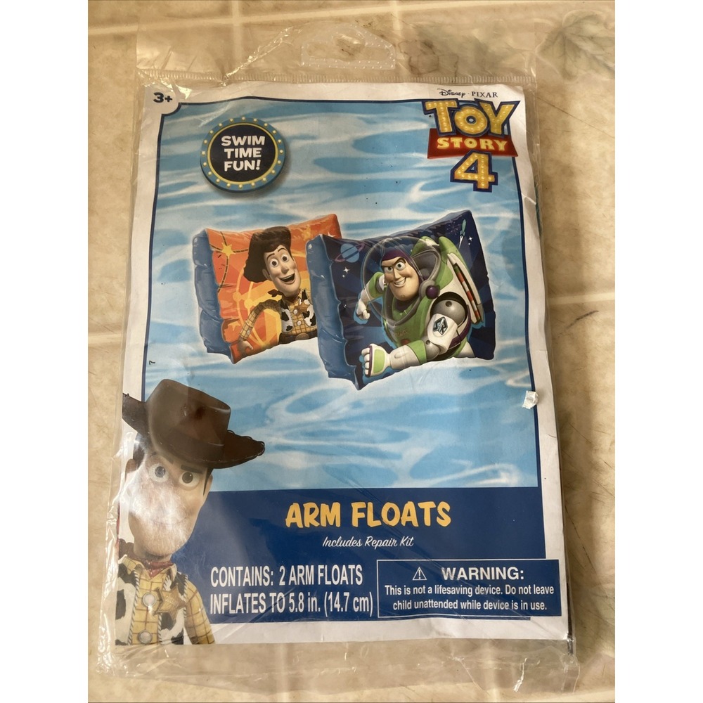 Disney Toy Story 4 Buzz Woody Child Arm Floats for Pool Swimming 3+ new